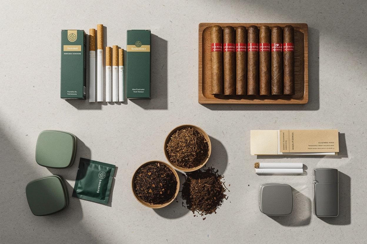 Kark-Rogi tobacco products and accessories display - premium quality selection in Alberta